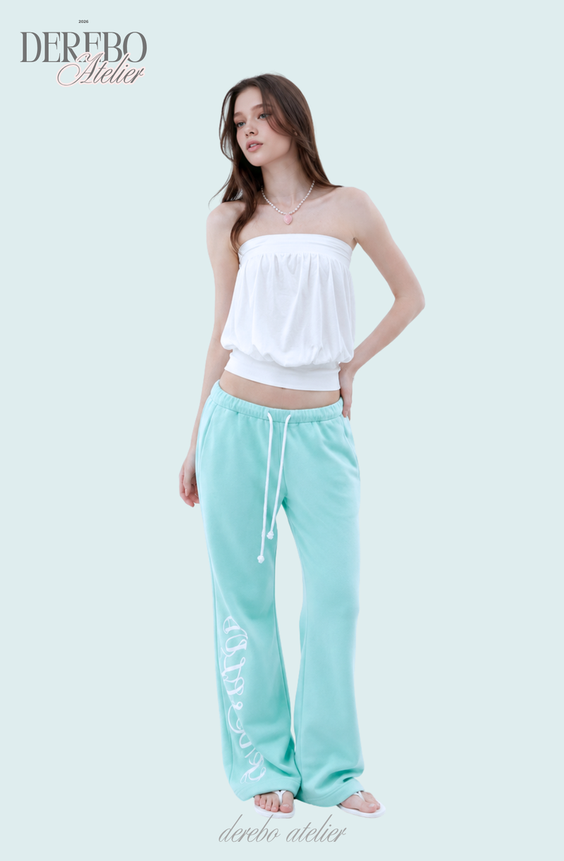 Lounge Lettering Mint Long Pants (TOP)
