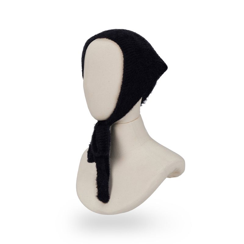 VARZAR Label Knit Bandana / Black