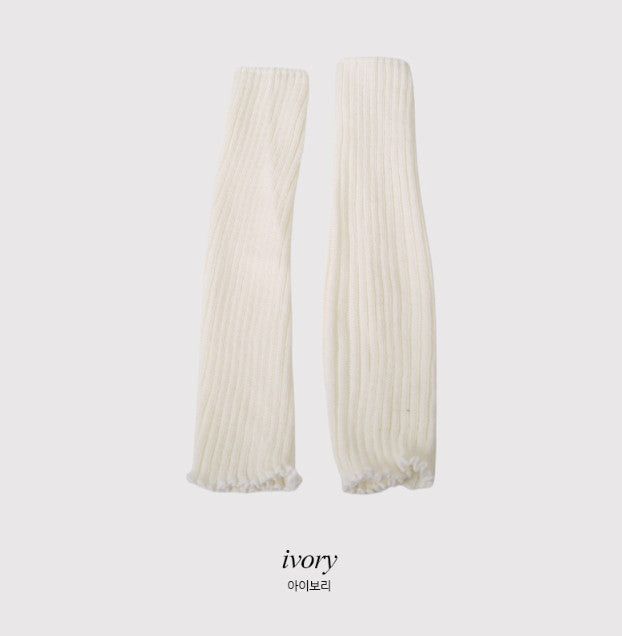 #Soft Rib Knit Leg Warmer (4color)