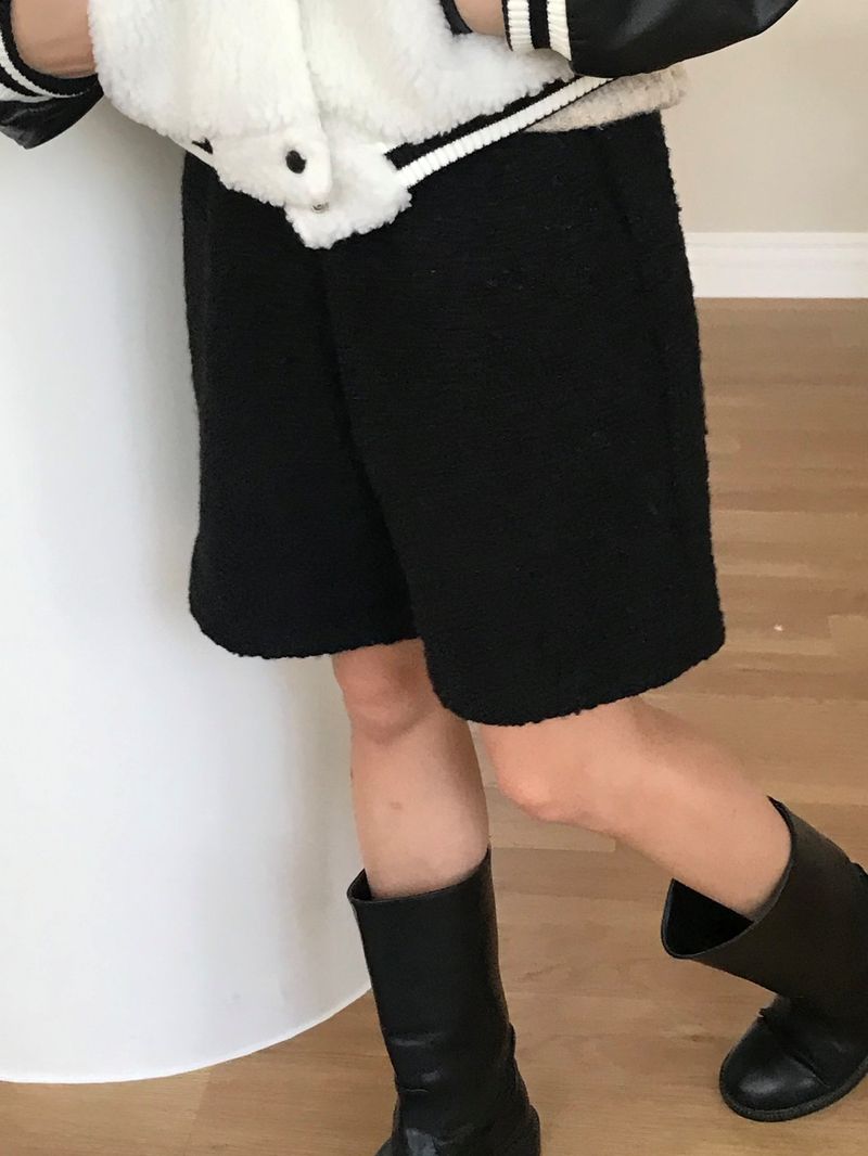 Capullo boucle half pants