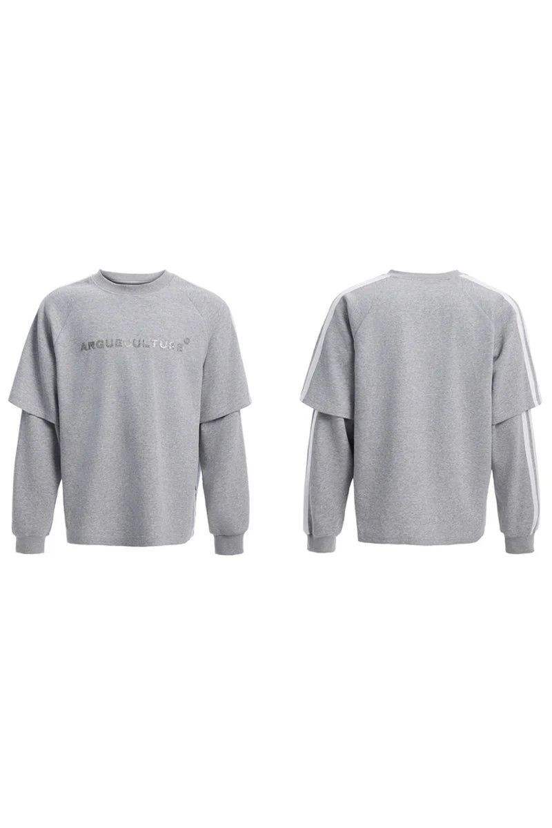 Colorblock Layered Crewneck Sweatshirt