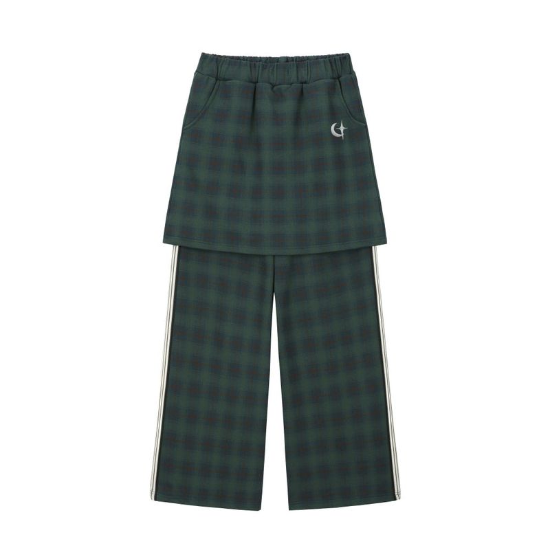 ZEPETO X layered skirt pants - GREEN