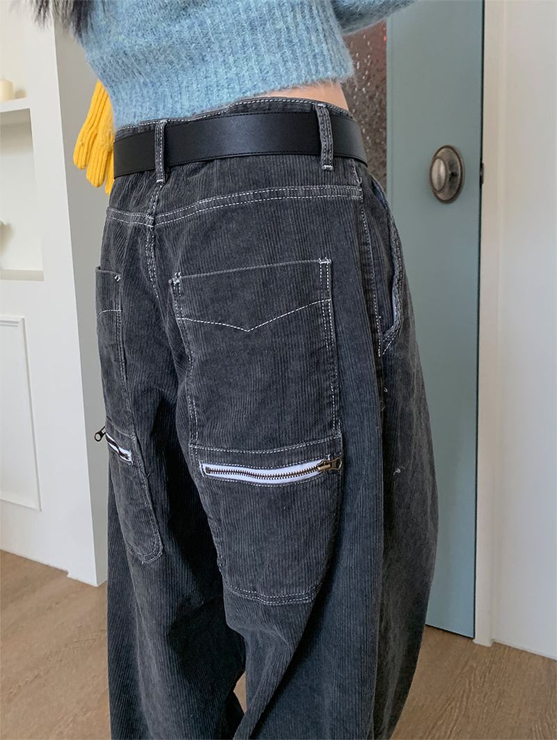 CORDUROY BACK POCKET PANTS (2C)