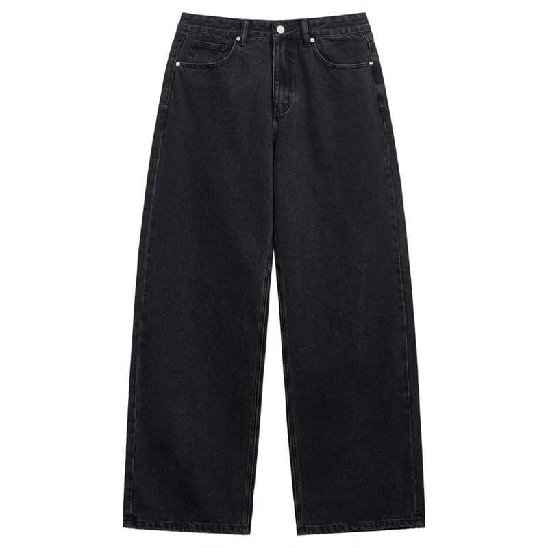 Basic denim pants (black)