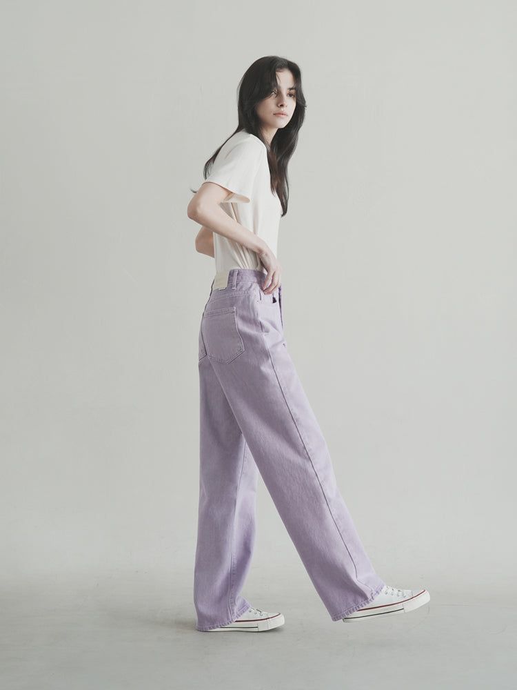W104 DYEING WIDE PANTS_PURPLE