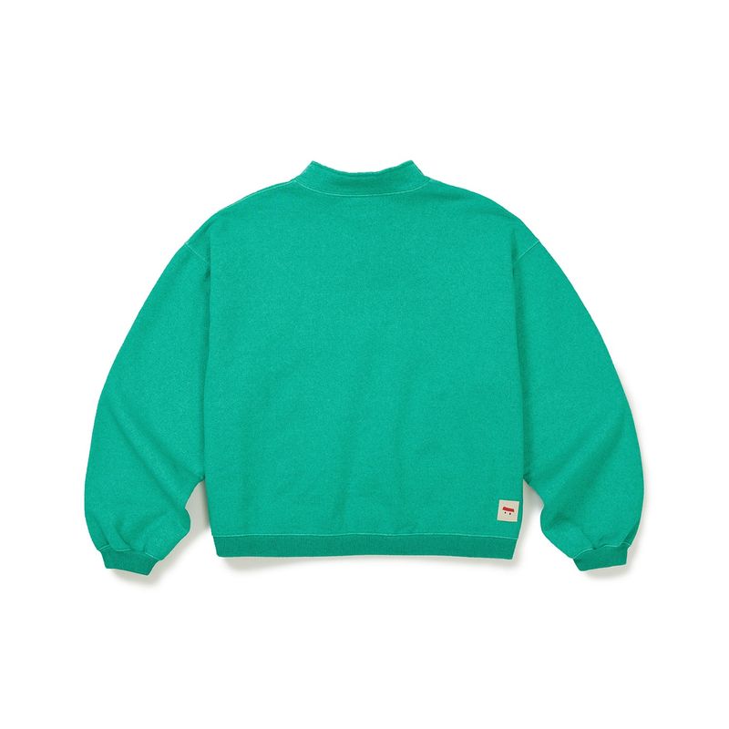 [OATSLIFE] Milk foam pullover / Emerald