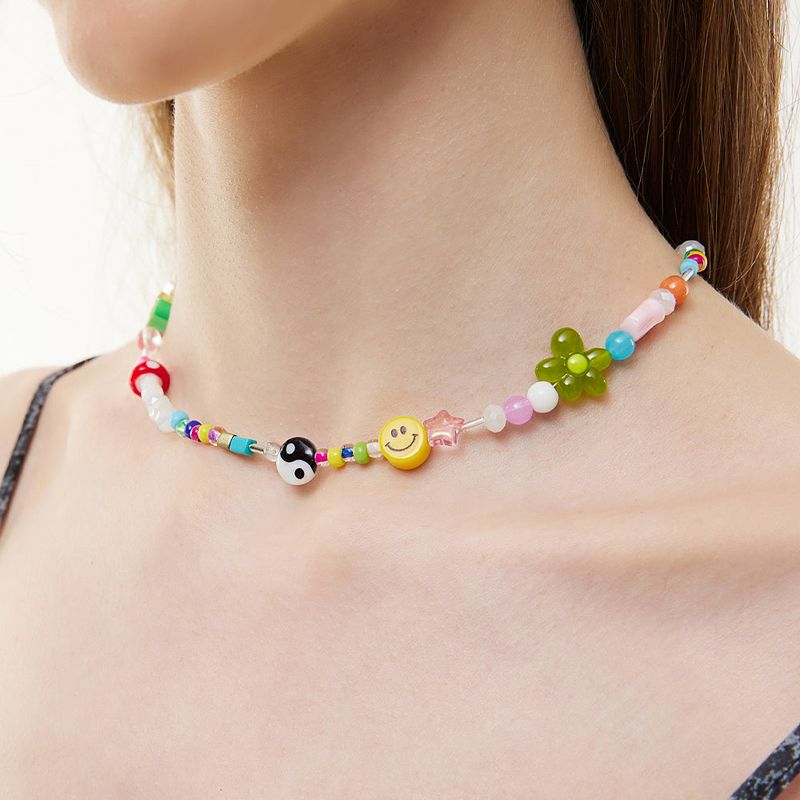Summer Mix Smile Beads Necklace