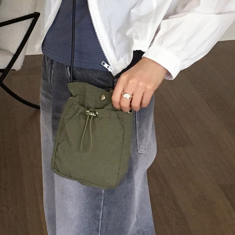 WONDER WONDER（ワンダーワンダー）の「Lago nylon string mini shoulder crossbag（Bags）」