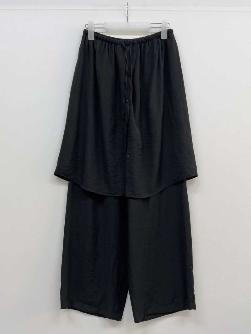 Wrinkle Wrap Layered Banding Pants