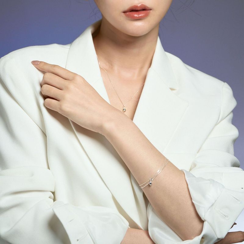 Minimal Heart Simbol Bracelet (Silver 925)