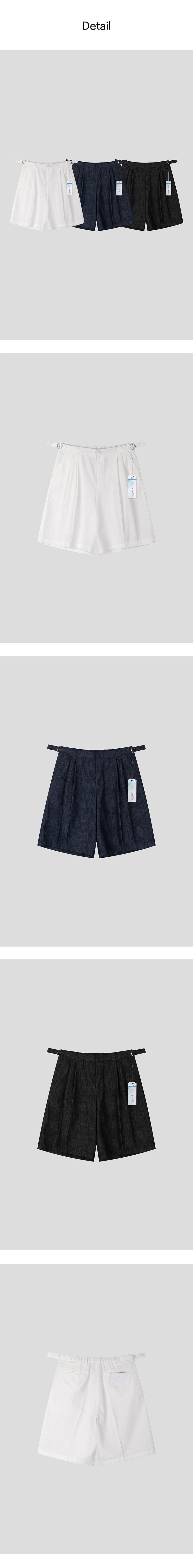 [S/S] Cool two tuck strap bermuda pants (3color)