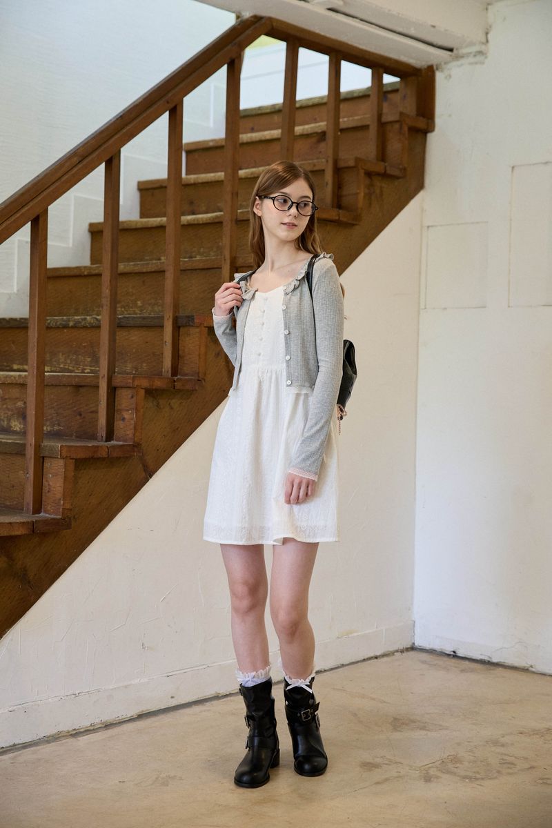[2PAIRS 1SET] FRILL LACE SOCKS SET (2 COLORS)