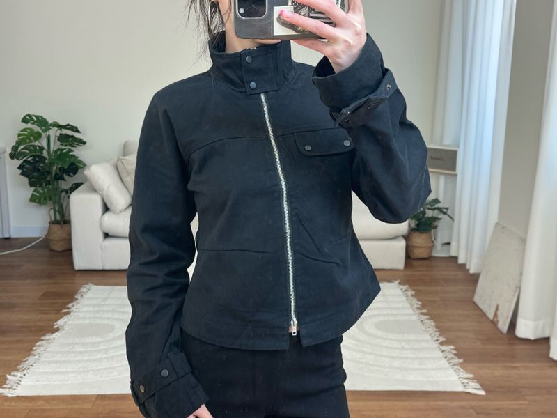 utility strap cotton jacket