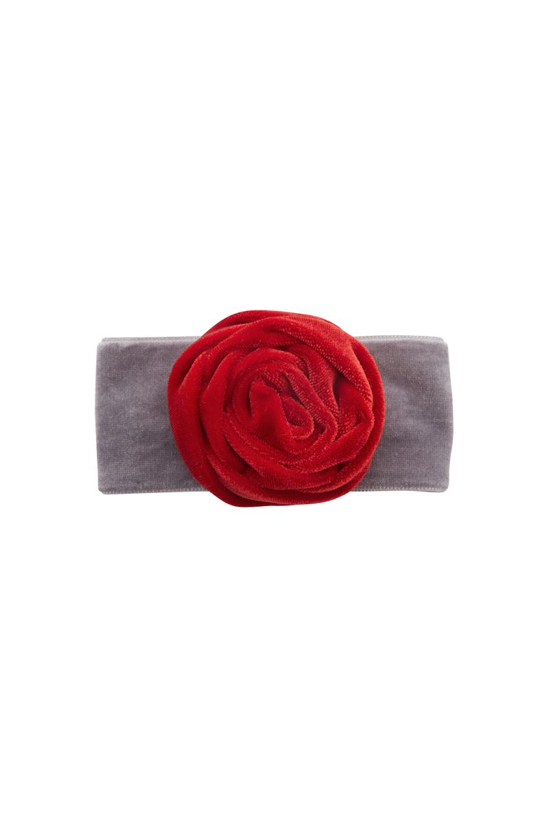 VELVET ROSE PIN / RED