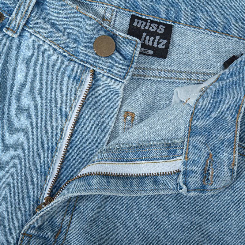 Black Leech Denim Pants