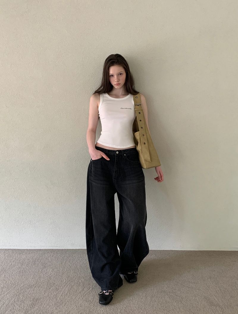 [ORIGINAL] Kor Balloon Denim Summer Wide Pants