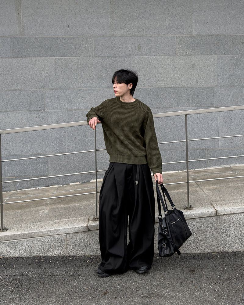 Hild Panel Cropped Hachi Knit