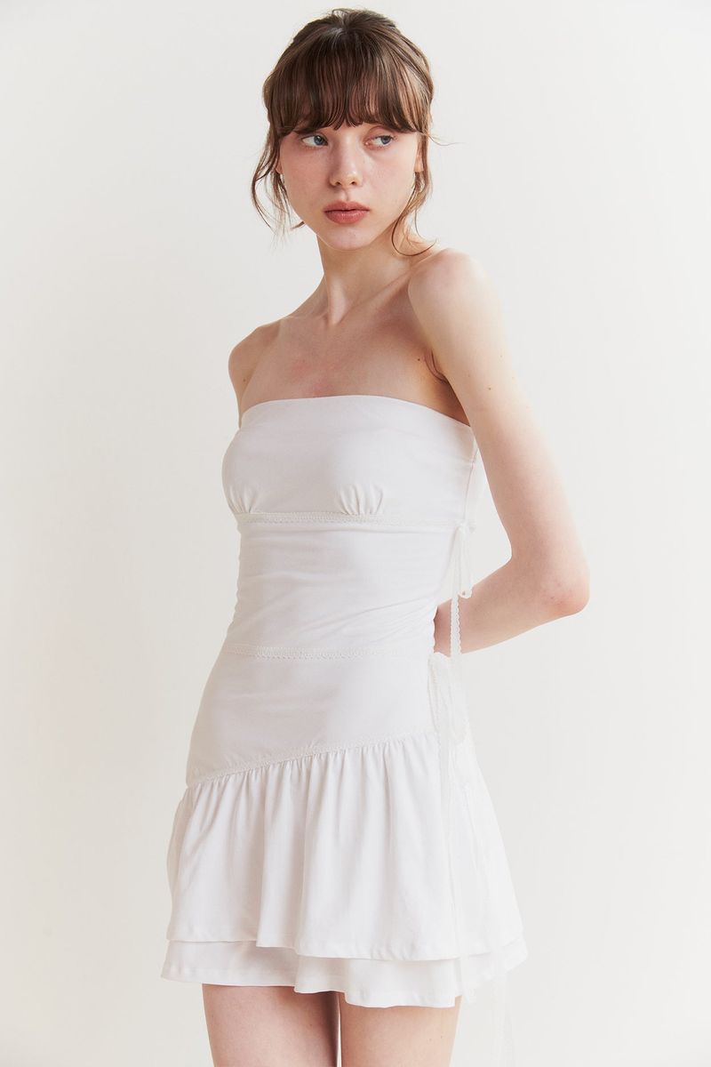 BELLA TUBE DRESS white