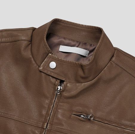 Kien Vintage Trackline Leather Jacket