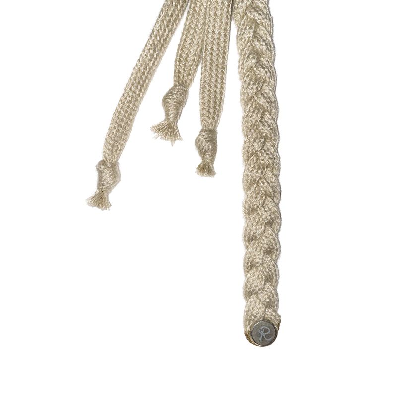 shot plait keyring (beige)