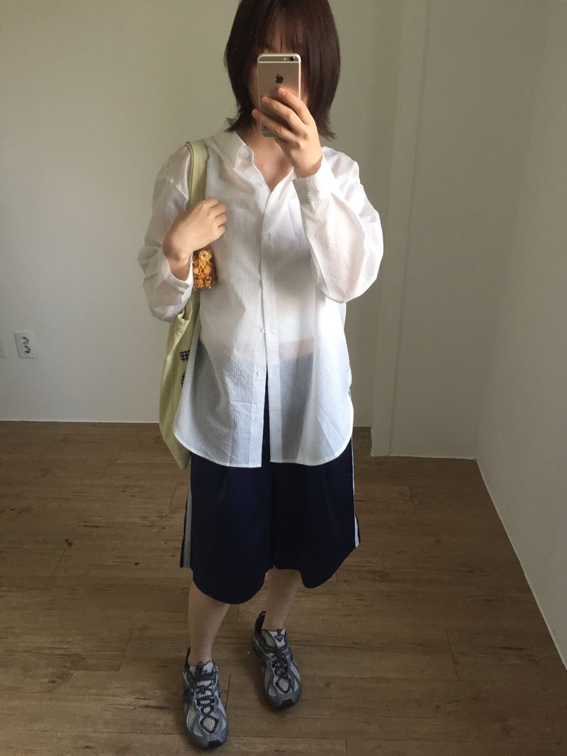 Stripe Cotton Shirt (2color)