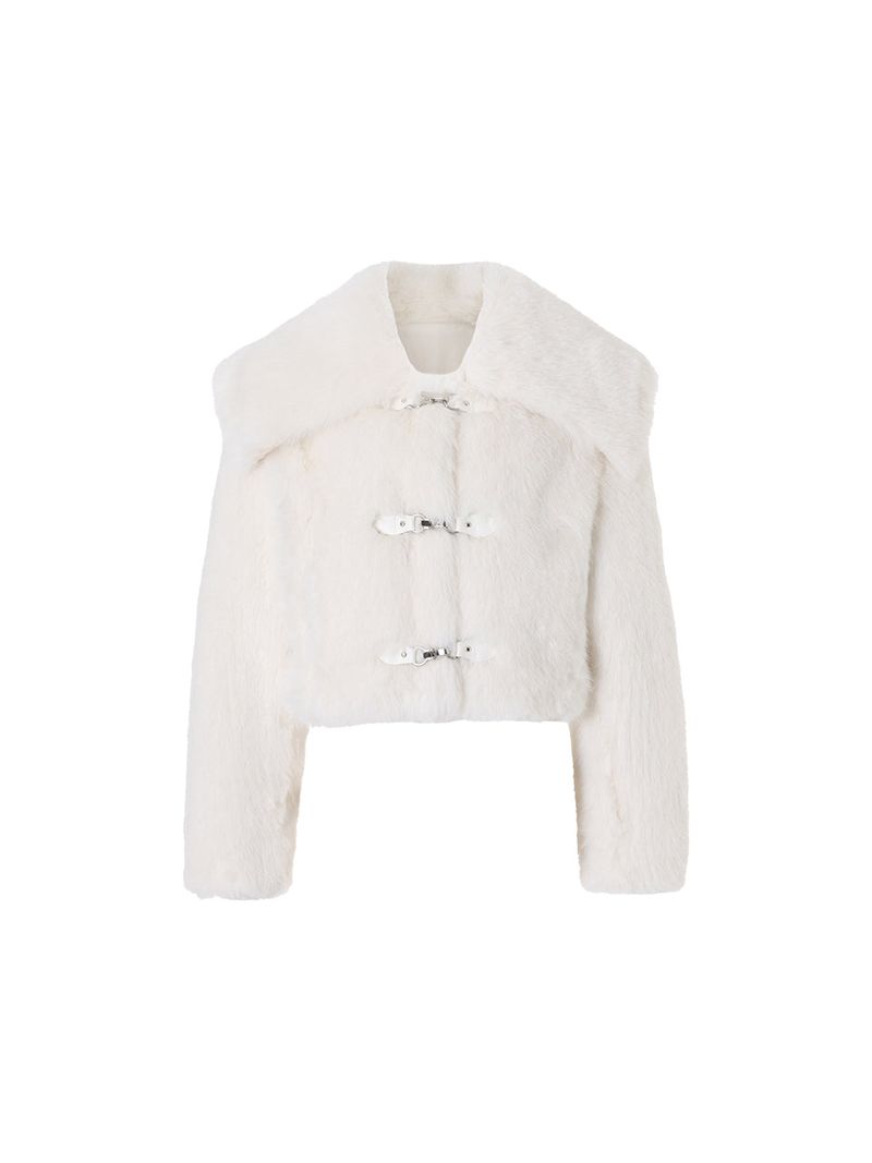 Bebe sailor fur jacket (Ivory)