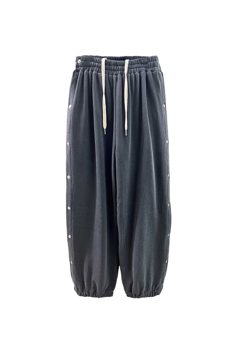 PITA SNAP OFF SWEAT PANTS / CHARCOAL