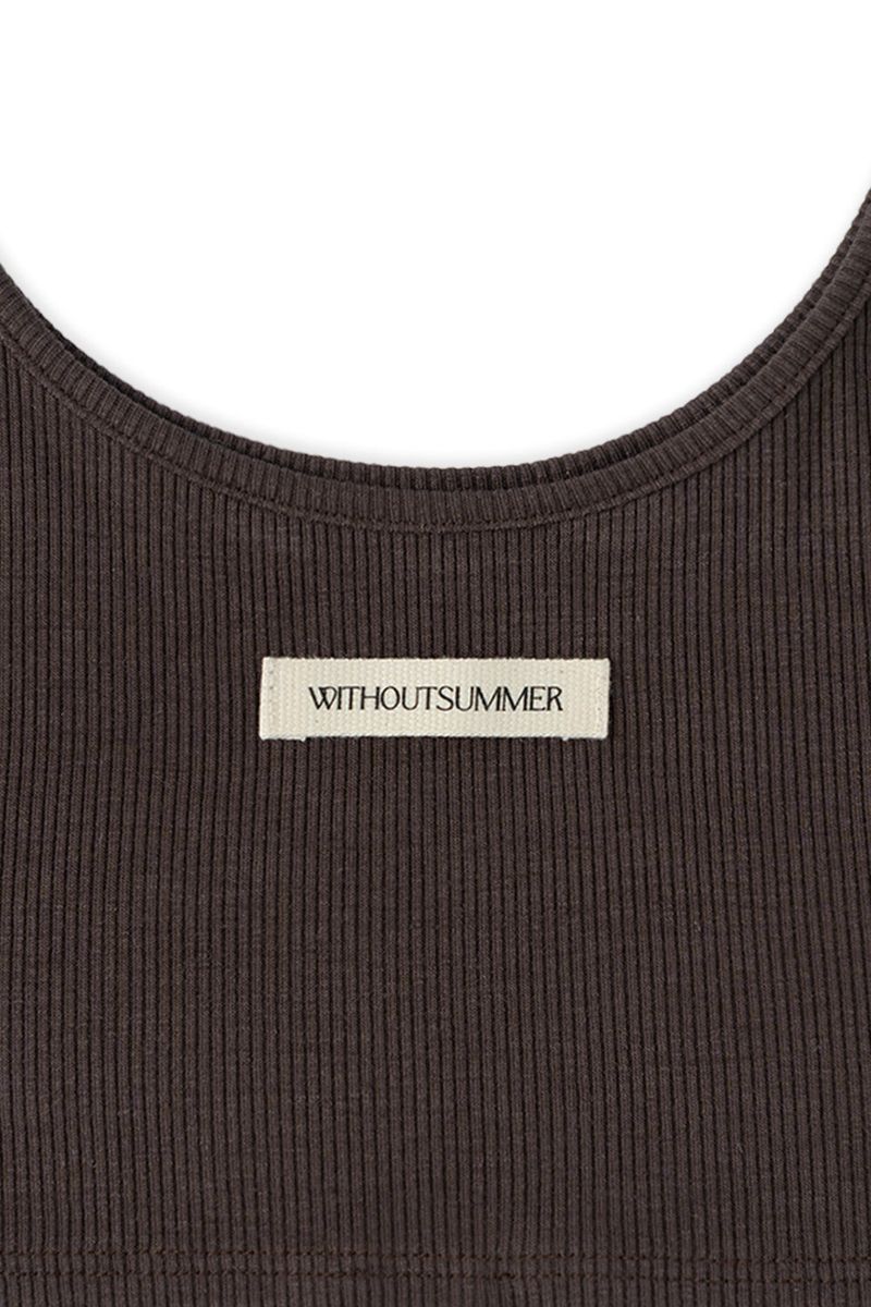 Layered bustier top_brown