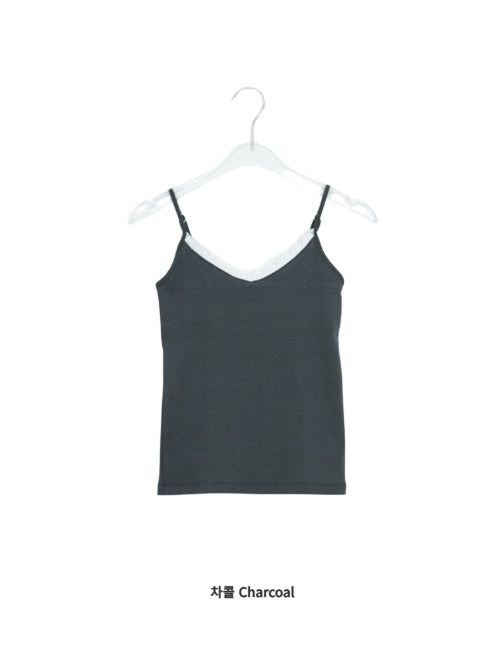 Layered Lace Strap Sleeveless