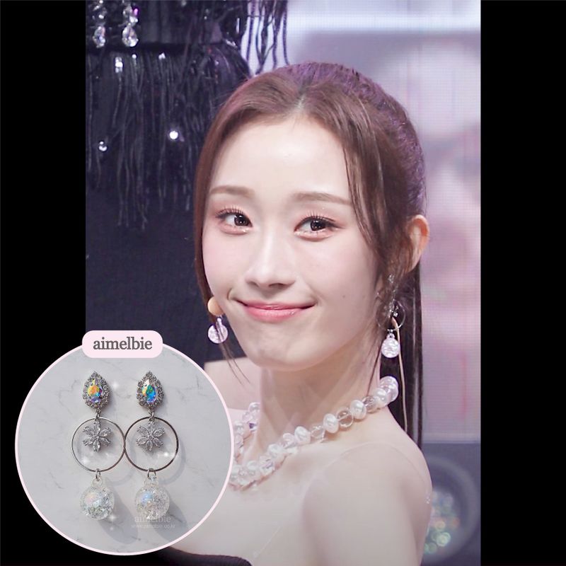 Icy Bloom Earring - Rainbow (Han Hyojoo Earring)