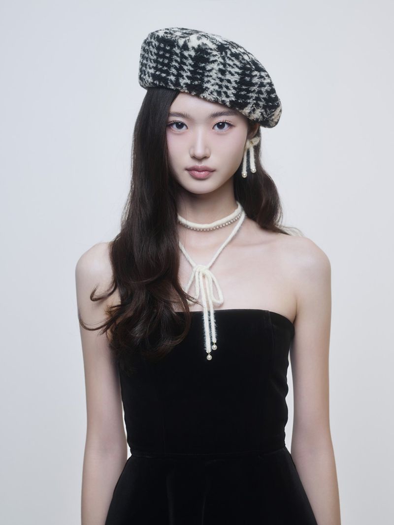Tartan Fuzz Beret