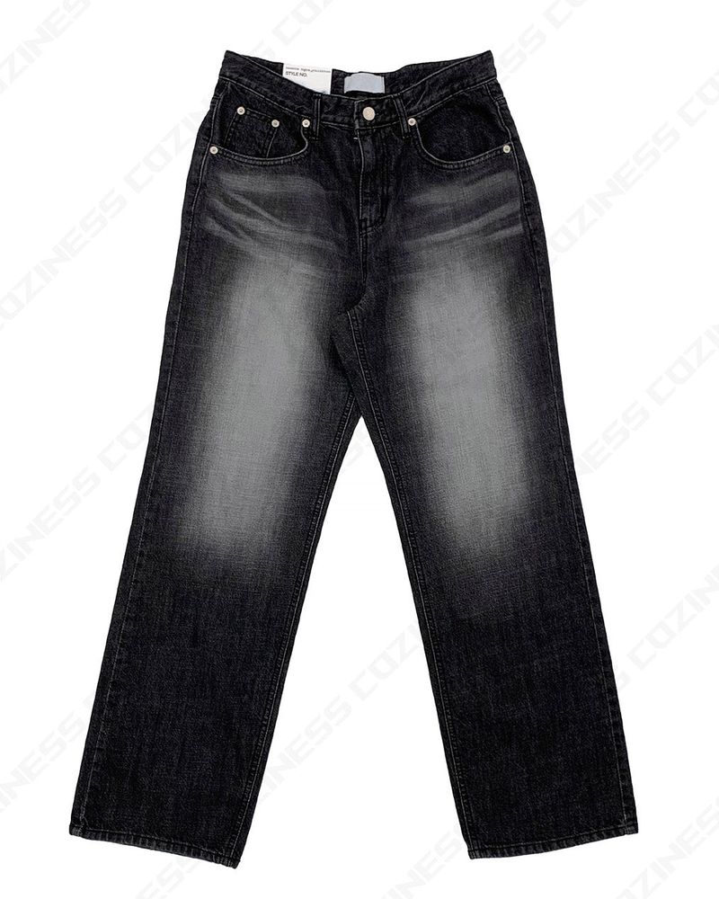 TR2436 Slab Milk Black Jeans