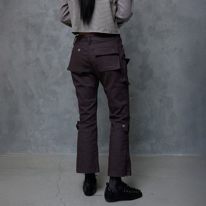 RIBBON POCKET ANKLE PANTS