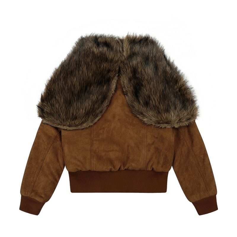 Eloa Fur Collar Short Mustang