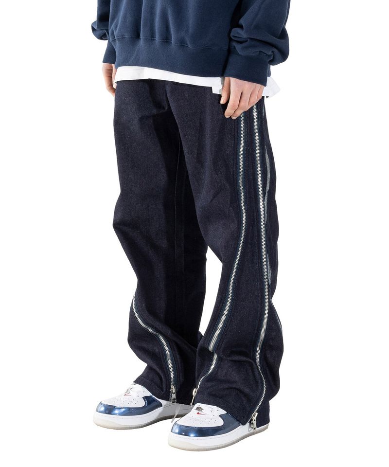 OBLIQUE MS ZIPPER DENIM