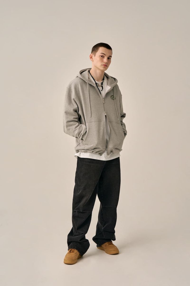 PINTUCK WIDE DENIM