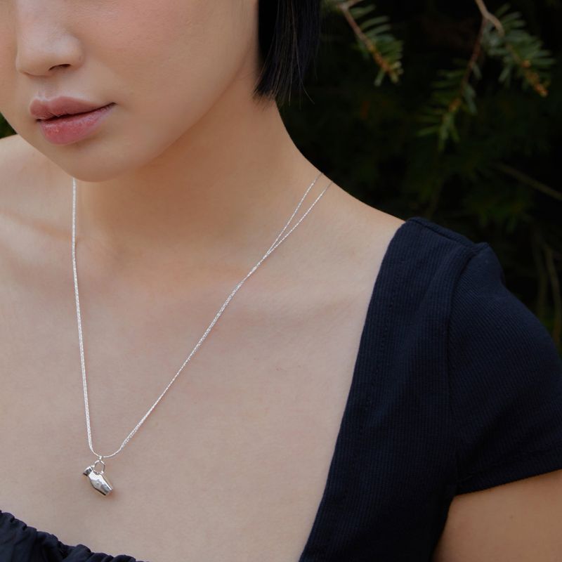 mini flower pot necklace