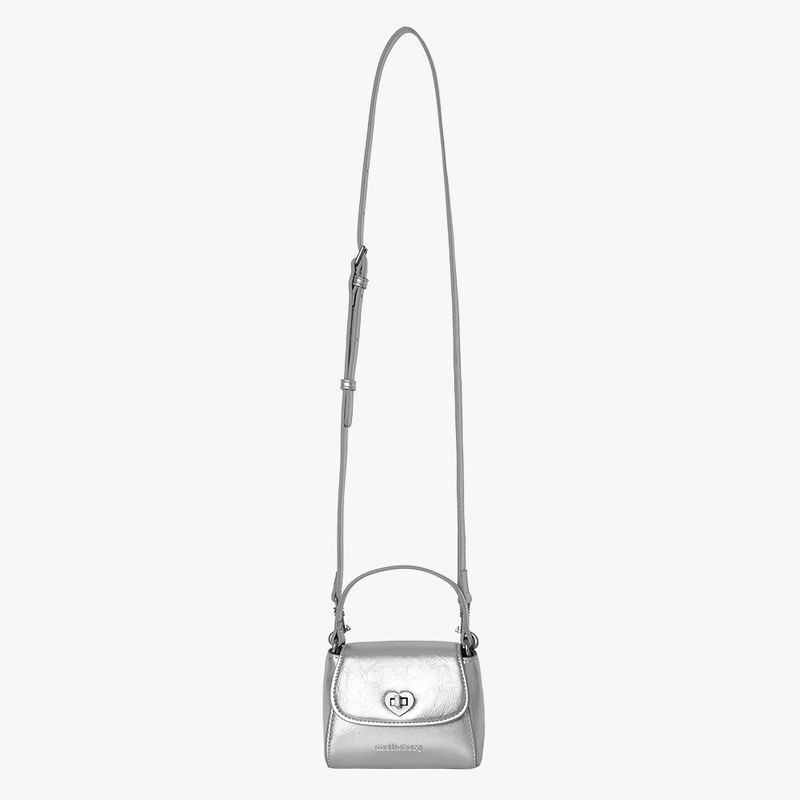 HEART LOCK MINI BAG (SILVER)
