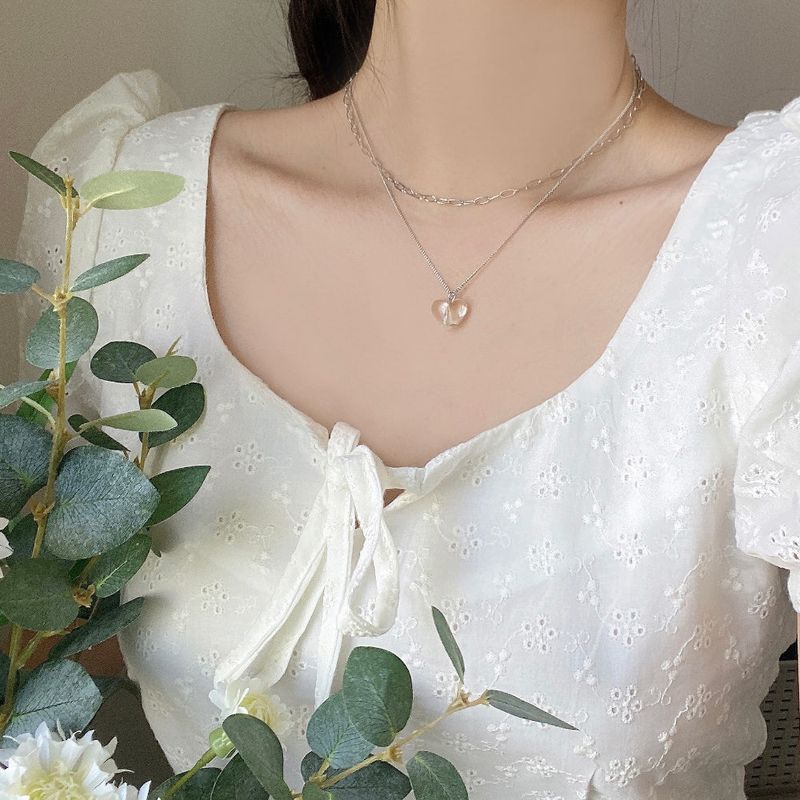 Blingmoon(ブリングムーン)の「clear mood layered necklace(Accessories)」