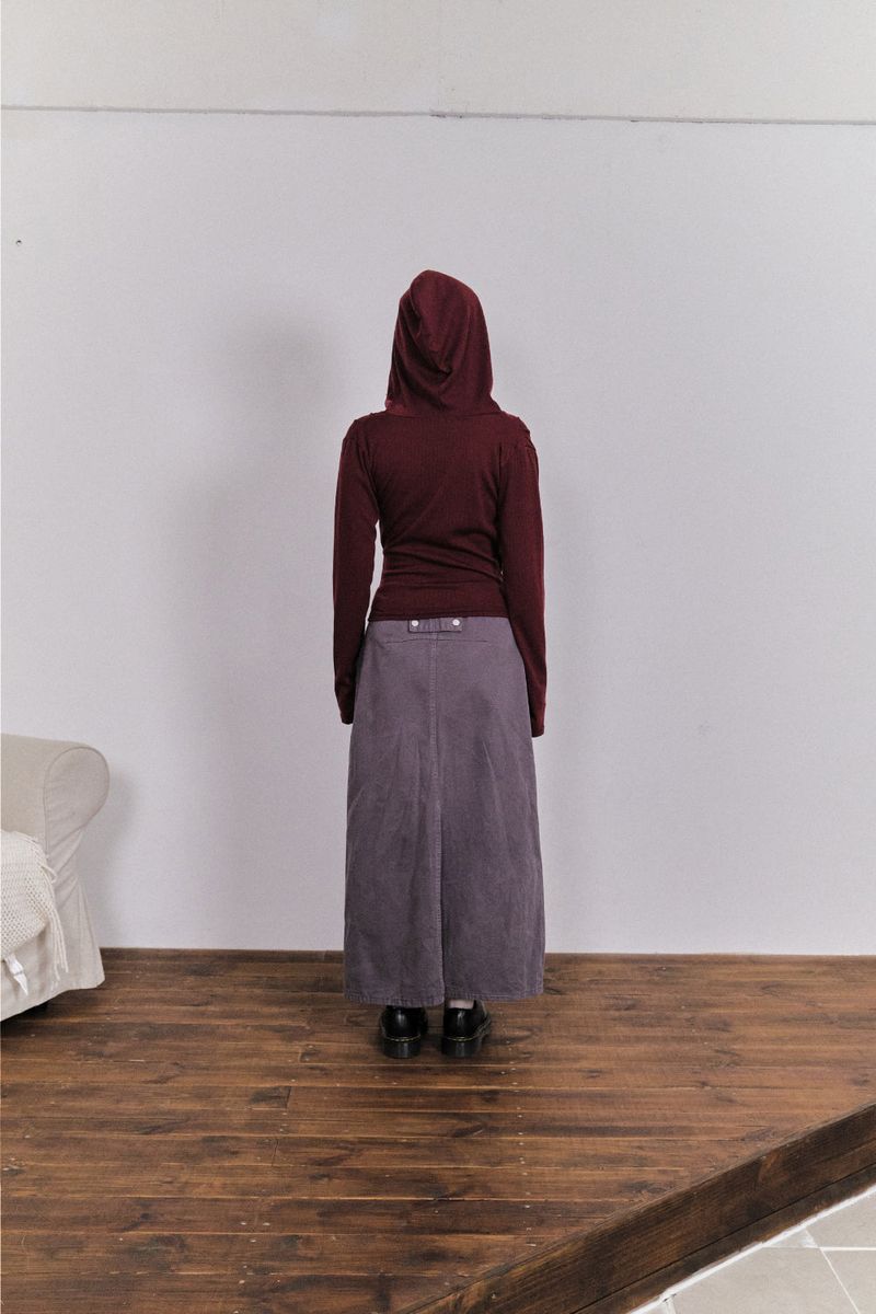 Rivet Pigment Skirt (2color)