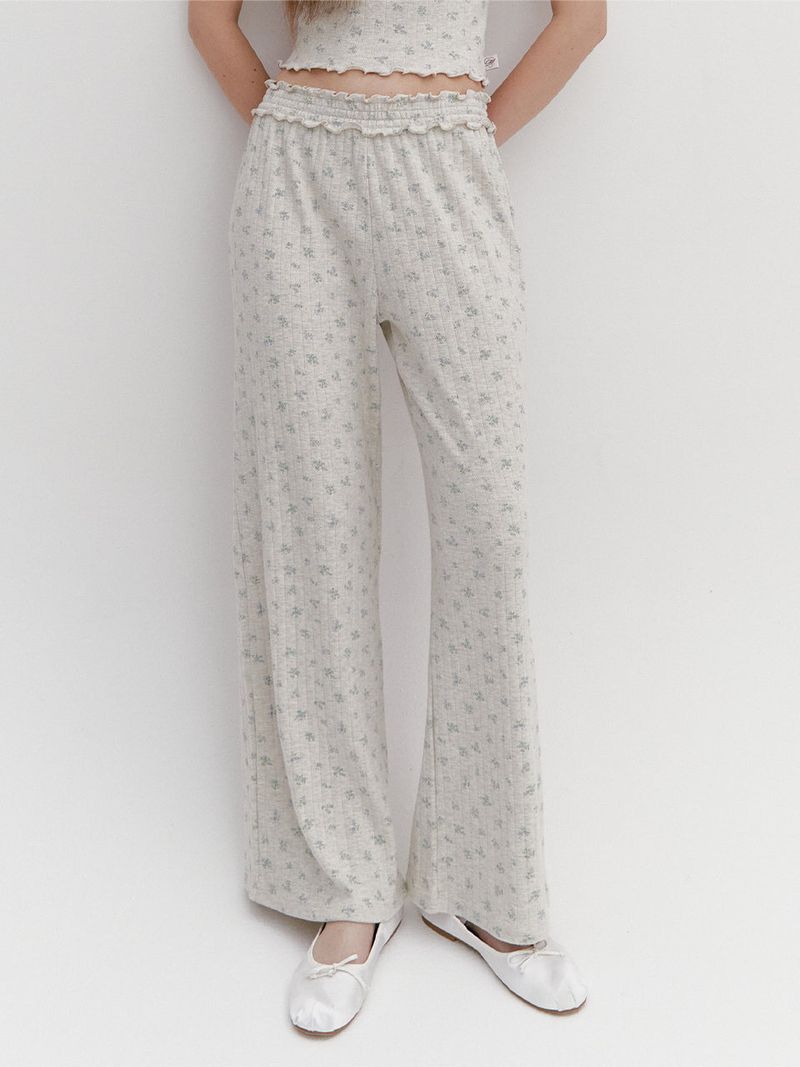 MOILLY(モイリー)の「Wave Frill Pants Oatmeal(Pants)」