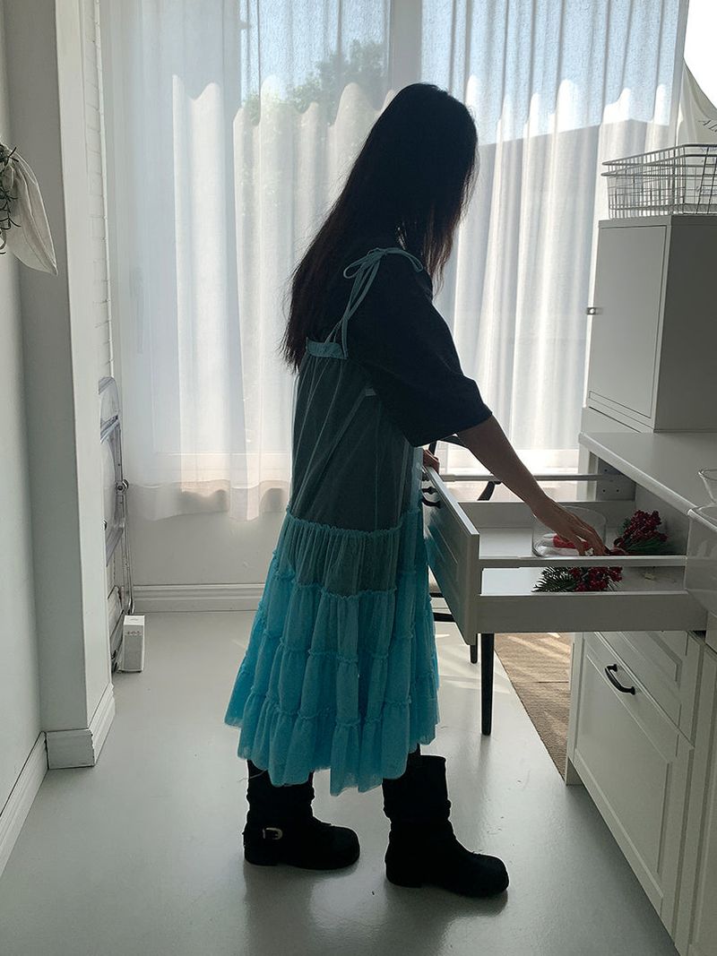 CANCAN LAYERED SKIRT DRESS (3C)