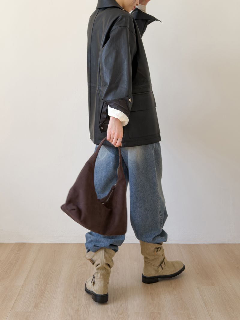 306 Brushed Wide Denim Pants
