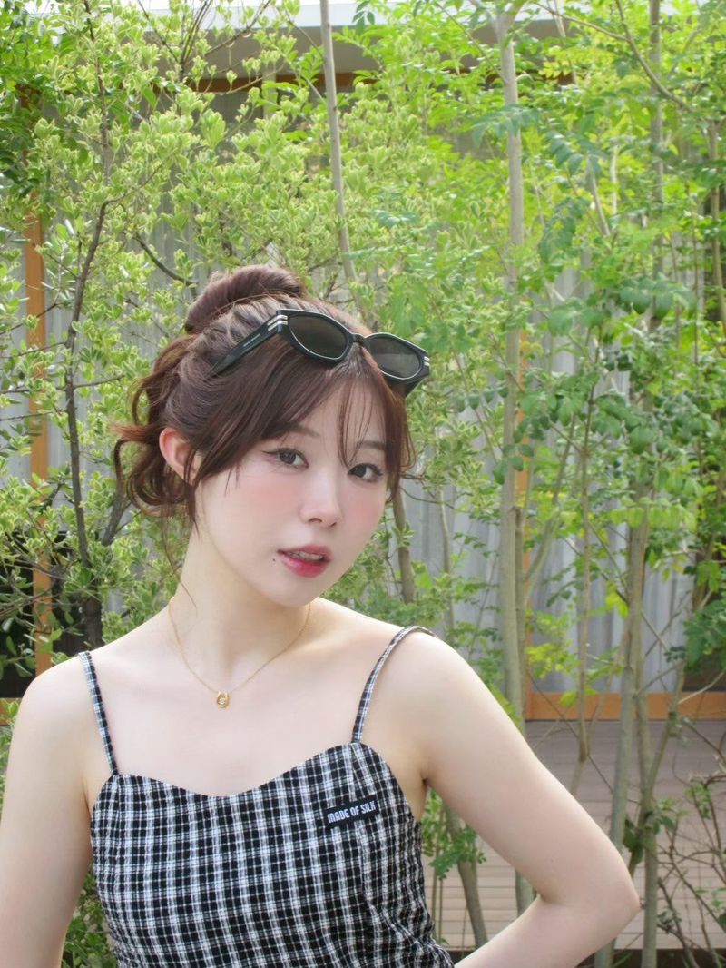 check balloon cami one-piece