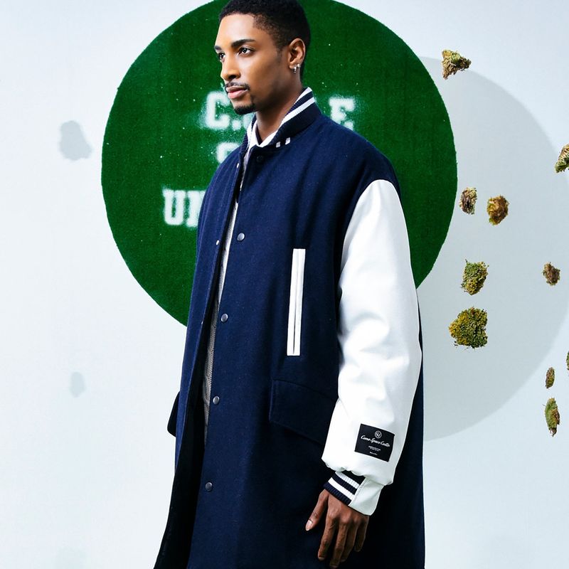 Reversible Wool-Blend Varsity Coat