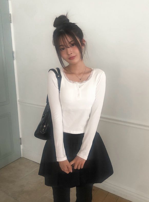Ina Banding Pumpkin Mini Skirt