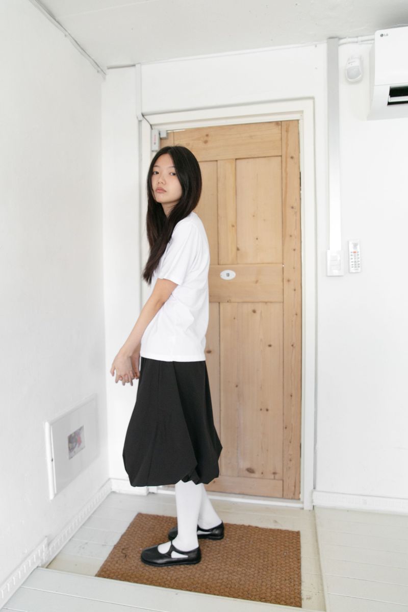 pumpkin banding midi skirt(3colors)