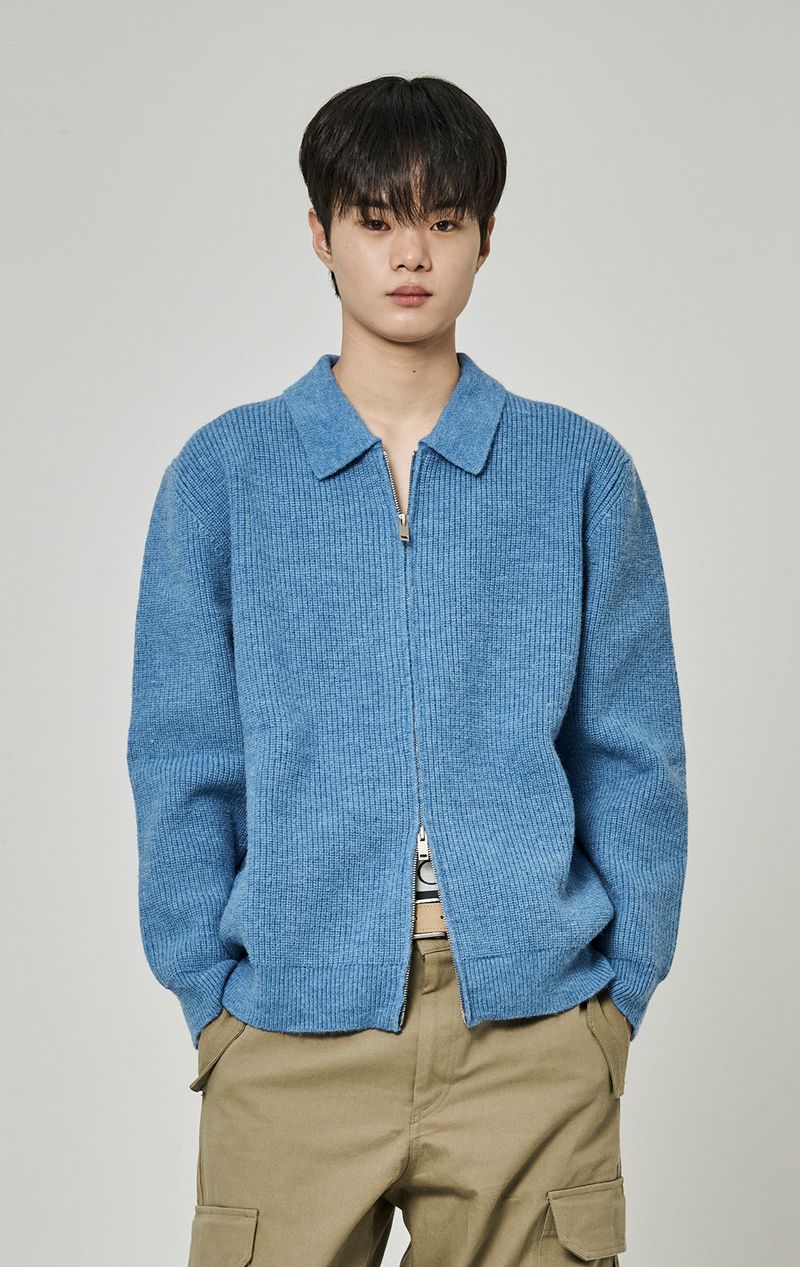 ZIP UP KNIT