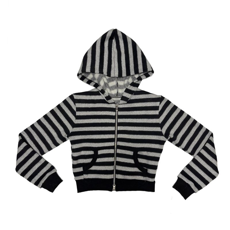 Stripe hood jumper (기모)