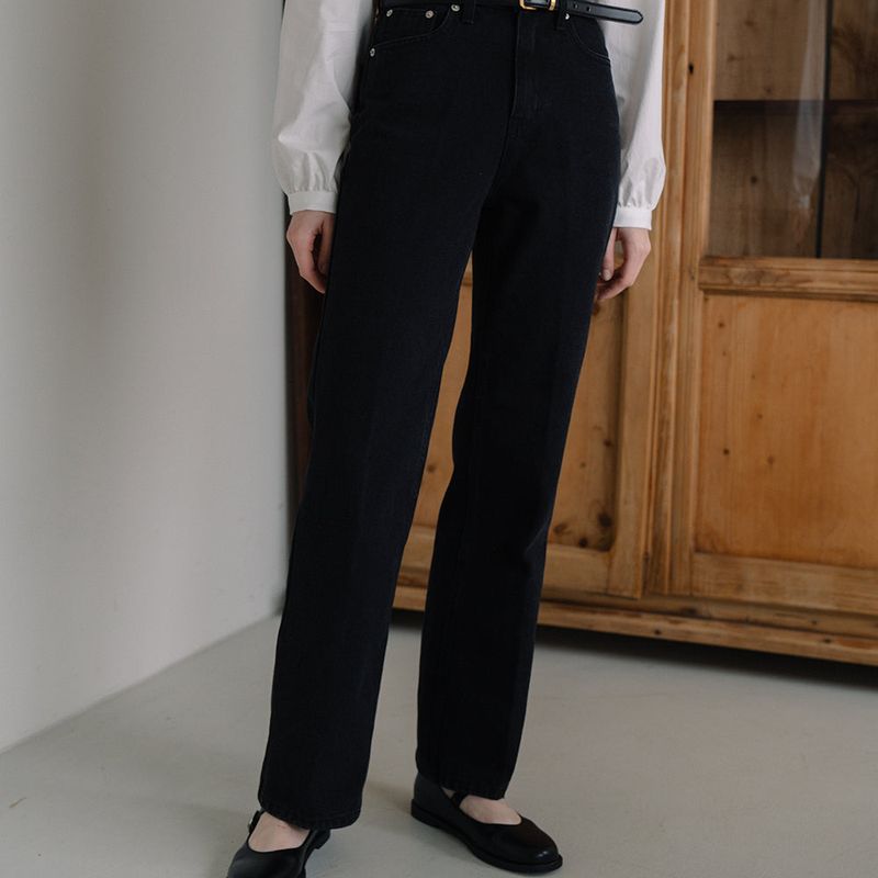 LM16 Slim Bootscut Denim - Black